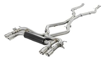 afe machforce xp exhausts cat-back ss 21 bmw m2 competition l6-3.0l w/polished tips 49-36351-p - image