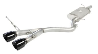 afe machforce xp exhaust 304ss cat-back w/ blacktips 2008 vw golf r32 v5 3.2l 49-36408-b - image