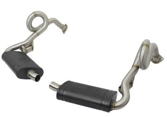 afe machforce xp 13-15 porsche cayman s/boxster s (981) h6-3.4l 2-2.5in. ss cat-back exhaust system 49-36415 - image