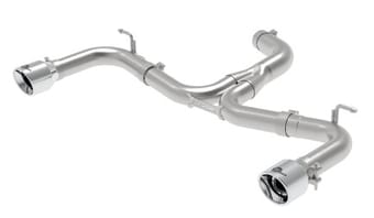 afe mach force-xp 3in to 2-1/2in stainless steel axle-back exhaust - 15-17 volkswagen gti 49-36417-p - image