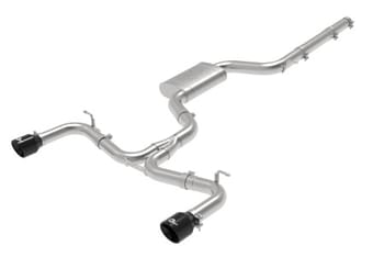 afe machforce xp 3in-2.5in ss exhaust cat-back 15-17 volkswagen gti (mkvii) l4-2.0l (t) - black 49-36418-b - image