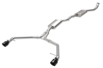 afe mach force-xp 13-16 audi allroad l4 ss cat-back exhaust w/black tips 49-36438-b - image