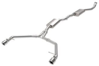 afe mach force-xp 13-16 audi allroad l4 ss cat-back exhaust w/ polishedtips 49-36438-p - image