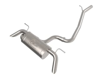 afe power 19-22 audi q3 f3 l4-2.0l (t) mach force-xp 3 in to 2-1/2in ss cat-back exhaust system 49-36444 - image
