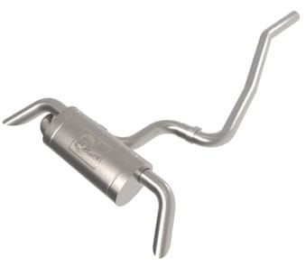 afe mach force-xp 3in - 2 1/2in ss cat back exhaust system vw tiguan 18-22 2.0- 110in wheelbase 49-36449 - image