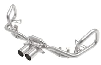 afe 14-16 porsche 911 gt3 991.1 h6 3.8l mach force-xp 304 ss cat-back exhaust system w/ brushed tips 49-36450-h - image