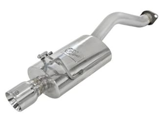 afe takeda exhaust 2.5in dia 304ss axle-back w/polished tip 06-11 honda civic ex sedan l4 1.8l 49-36610 - image