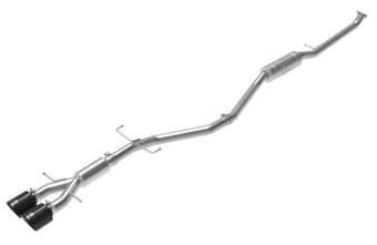 afe takeda 2.5in 304ss cat-back exhaust system w/ black tips 17-20 honda civic si sedan i4 1.5l 49-36619-b - image