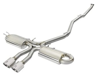 afe takeda 3in 304 ss cat-back exhaust system w/polished tips 2017+ honda civic si (4dr) i4 1.5l (t) 49-36621-p - image