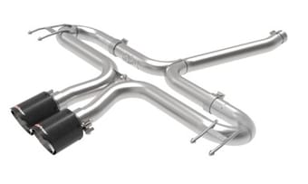afe takeda 2-1/2in 304 ss axle-back exhaust w/carbon tips 17-20 honda civic sport l4-1.5l (t) 49-36625-c - image