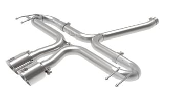 afe takeda 2-1/2in 304 ss axle-back exhaust w/polished tips 17-20 honda civic sport l4-1.5l (t) 49-36625-p - image