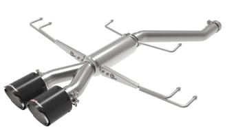 afe takeda 2.5in 304ss axle-back exhaust system 17-19 honda civic type r l4-2.0l (t) 49-36626-c - image