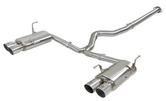 afe takeda 3in ss exhaust cat-back 15-16 subaru wrx/sti 2.0l/2.5l polished tips 49-36801-p - image