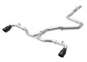 afe takeda 3-2.5in 304 ss cat-back exh system w/black tips 2018 hyundai elantra gt sport i4-1.6l (t) 49-37003-1b - image