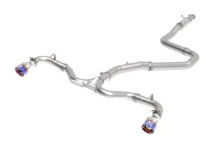 afe takeda 304ss cat-back exhaust w/blue flame tips 2018 hyundai elantra gt sport i4 1.6l (t) 49-37003-1l - image