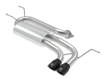 afe takeda 2-1/2in 304 ss axle-back exhaust w/ black tip 16-19 mazda miata l4 2.0l 49-37004-b - image