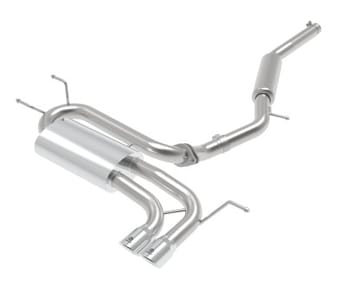 afe takeda 2-1/2in ss-304 cat-back exhausts w/ polished tip 16-19 mazda mx-5 miata nd 2.0t 49-37005-p - image