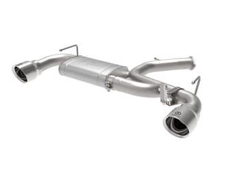 afe power axle back exhaust - 19-20 hyundai veloster n l4-2.0l (t) w/ polished tips 49-37007-p - image