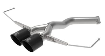 afe takeda 3in-2.5in 304 ss axle-back exhaust w/ black tip 19-20 hyundai veloster i4-1.6l(t) 49-37012-b - image