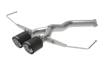 afe takeda 3in-2.5in 304 ss axle-back exhaust w/ carbon tip 19-20 hyundai veloster i4-1.6l(t) 49-37012-c - image