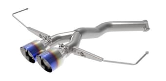 afe takeda 3in-2.5in 304 ss axle-back exhaust w/blue flame tip 19-20 hyundai veloster i4-1.6l(t) 49-37012-l - image