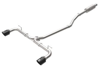 afe takeda 2-1/2in 304 ss cat-back exhaust w/ black tips 14-18 mazda 3 l4 2.0l/2.5l 49-37015-b - image