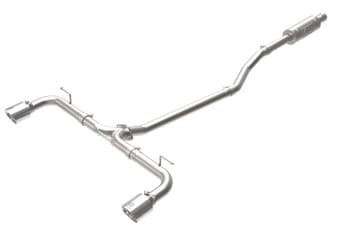 afe takeda 2-1/2in 304 ss cat-back exhaust w/ polished tips 14-18 mazda 3 l4 2.0l/2.5l 49-37015-p - image