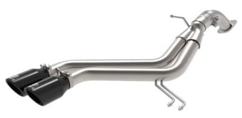 afe takeda 13-17 hyundai veloster l4-1.6l 2-1/2in 304 ss axle-back exhaust w/ black tips 49-37019-b - image