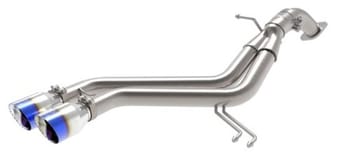 afe takeda 13-17 hyundai veloster l4-1.6l 2-1/2in 304 ss axle-back exhaust w/ blue flame tips 49-37019-l - image