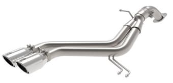 afe takeda 13-17 hyundai veloster l4-1.6l 2-1/2in 304 ss axle-back exhaust w/ polished tips 49-37019-p - image