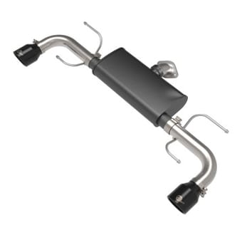 afe takeda 17-21 mazda cx-5 2.5l (t) 2.5in. ss axle-back exhaust system w/black tips 49-37021-b - image