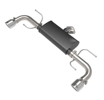 afe takeda 17-21 mazda cx-5 2.5l (t) 2.5in. ss axle-back exhaust system w/polished tips 49-37021-p - image