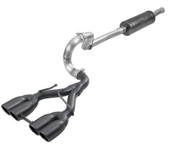 afe rebel series 2.5in. 304 ss c/b exhaust system 2018 jeep wrangler (jl) v6-3.6l - black tip 49-38071-b - image