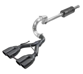 afe rebel series 2.5in 304 ss cat-back exhaust w/ black tip 18-20 jeep wrangler (jl) 49-38073-b - image