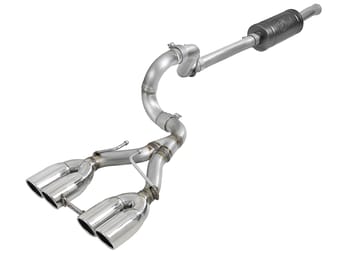 afe rebel series 2.5in 304 ss cat-back exhaust w/ polished tip 18-20 jeep wrangler (jl) 49-38073-p - image