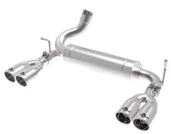 afe vulcan series 2.5in 304 ss axle-back exhaust polished 07-18 jeep wrangler (jk) v6-3.6/3.8l 49-38086-p - image
