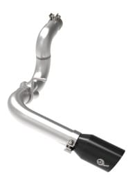 afe 20-21 jeep wrangler large bore-hd 3in 304 stainless steel dpf-back exhaust system - black tip 49-38092-b - image