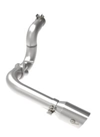 afe 20-21 jeep wrangler large bore-hd 3in 304 stainless steel dpf-back exhaust system - polished tip 49-38092-p - image