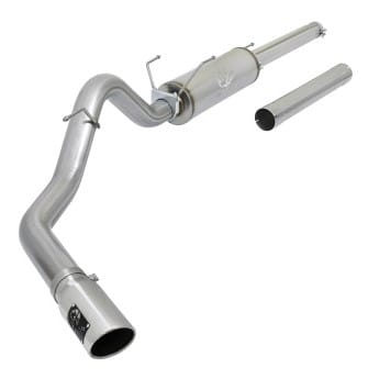 afe machforce xp exhausts cat-back ss-409 exh cb dodge diesel trucks 03-04 l6-5.9l (td) 49-42005 - image
