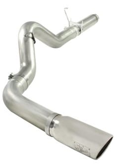 afe machforce xp 5in dpf-back 409ss exhaust dodge diesel trucks 07.5-12 l6-6.7l (td) polished tip 49-42016-p - image
