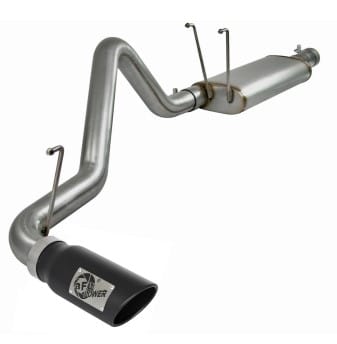afe machforce xp cat-back exhaust 3in ss w/ black tip 09-12 dodge ram 1500 v8 5.7l 49-42031-b - image