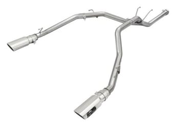 afe machforce xp dpf-back exhaust 2.5in ss with polished tips 2014 dodge ram 1500 v6 3.0l ecodiesel 49-42041-p - image