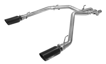 afe machforce xp dpf-back exhaust 3in ss w/ 5in black tips 2014 dodge ram 1500 v6 3.0l ecodiesel 49-42045-b - image
