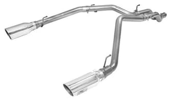 afe machforce xp dpf-back exhaust 3in ss w/ 5in polished tips 2014 dodge ram 1500 v6 3.0l ecodiesel 49-42045-p - image