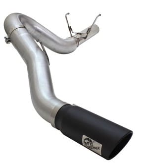 afe machforce xp exhaust large bore 5in dpf-back ss 13-15 dodge trucks l6-6.7l (td) *black tip 49-42051-1b - image