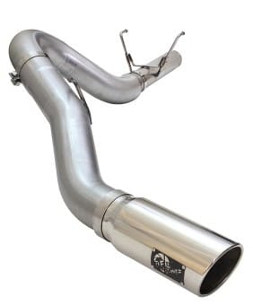 afe machforce xp exhaust large bore 5in dpf-back ss 13-15 dodge trucks l6-6.7l (td) *polish tip 49-42051-1p - image