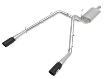 afe apollo gt 3in 409ss cat-back exhaust system w/black tip 09-18 dodge/ram 1500 v8-5.7l 49-42074-b - image