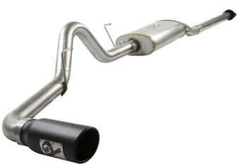 afe machforce xp 3in 409ss cat back exhaust w/ black tips for 09-10 ford f-150 v8 4.6l/5.4l 49-43015-b - image