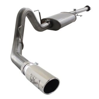 afe machforce xp exhausts cat-back ss 409 exh polished cb ford f-150 11-12 v6-3.5l (tt) 49-43038-p - image
