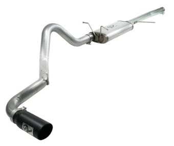 afe machforce xp exhaust cat-back 3in ss-409 w/ black tip 97-03 ford f-150 v8 4.6/5.4l 49-43043-b - image
